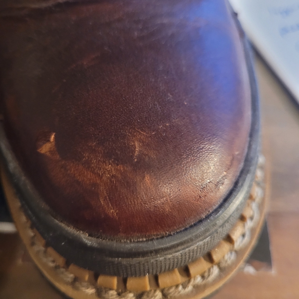 Georgia Giant Womens Leather steel toed work boots  - 6.       D38 - Picture 11 of 12